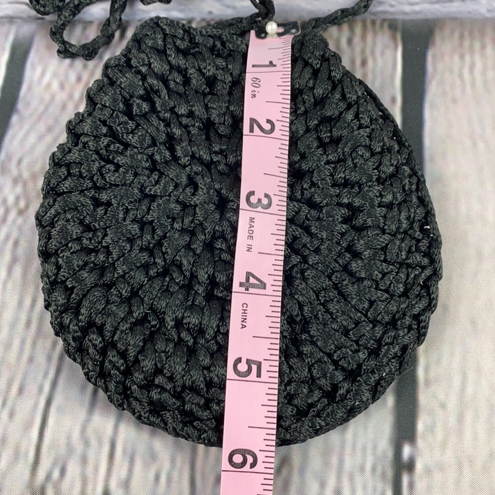 Beautifully Simple Black Crochet Shoulder/Crossbody Bag - Picture 8 of 17